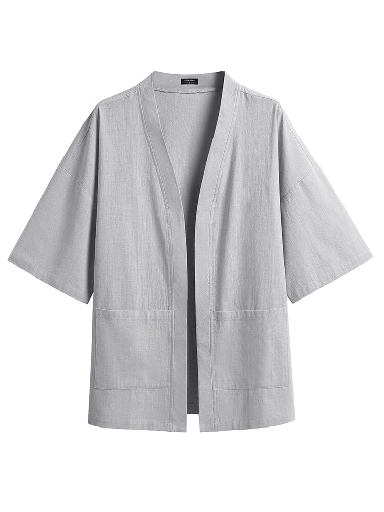 Baumwolle Leinen Kimono Hemd