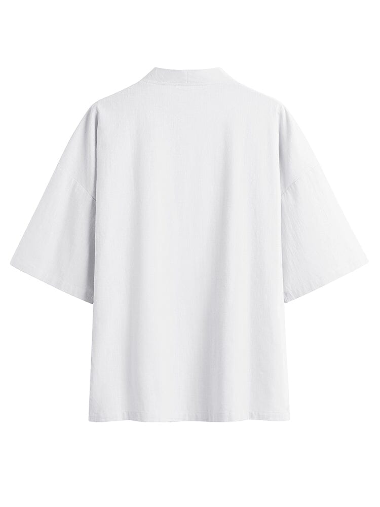Baumwolle Leinen Kimono Hemd
