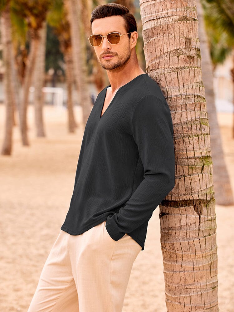 Casual Comfort V-Neck Strand Tops