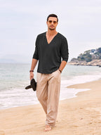 Casual Comfort V-Neck Strand Tops