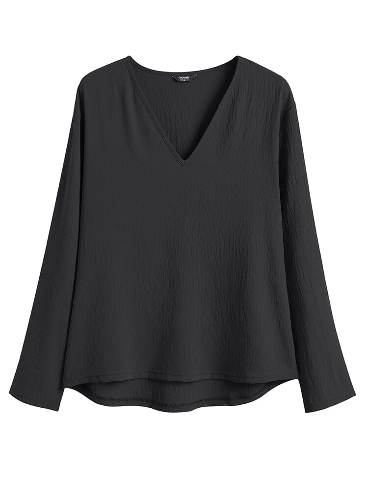 Casual Comfort V-Neck Strand Tops