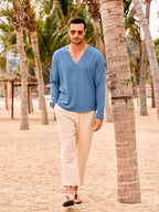 Casual Comfort V-Neck Strand Tops