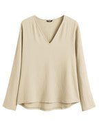 Casual Comfort V-Neck Strand Tops