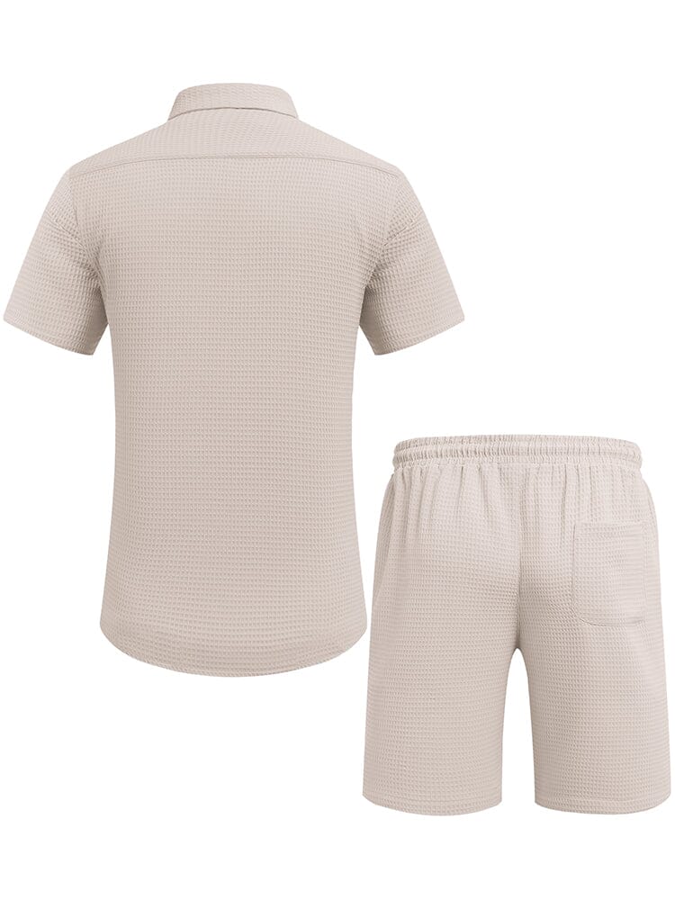 Casual Waffle Hemd Holiday Set