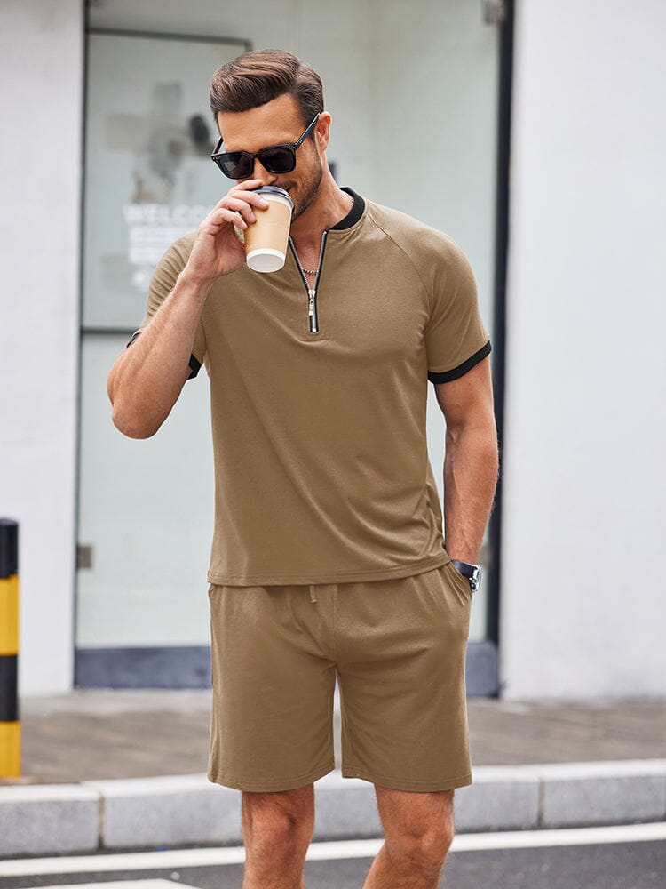 Lockere Fit Soft Trainingsanzug Set