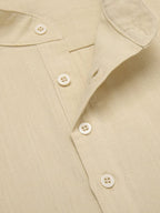 Casual Uni Baumwolle Henley Hemd