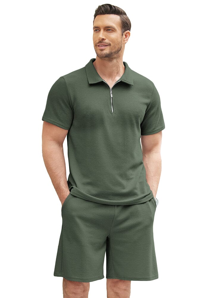 Casual 2 Teil Polo Set