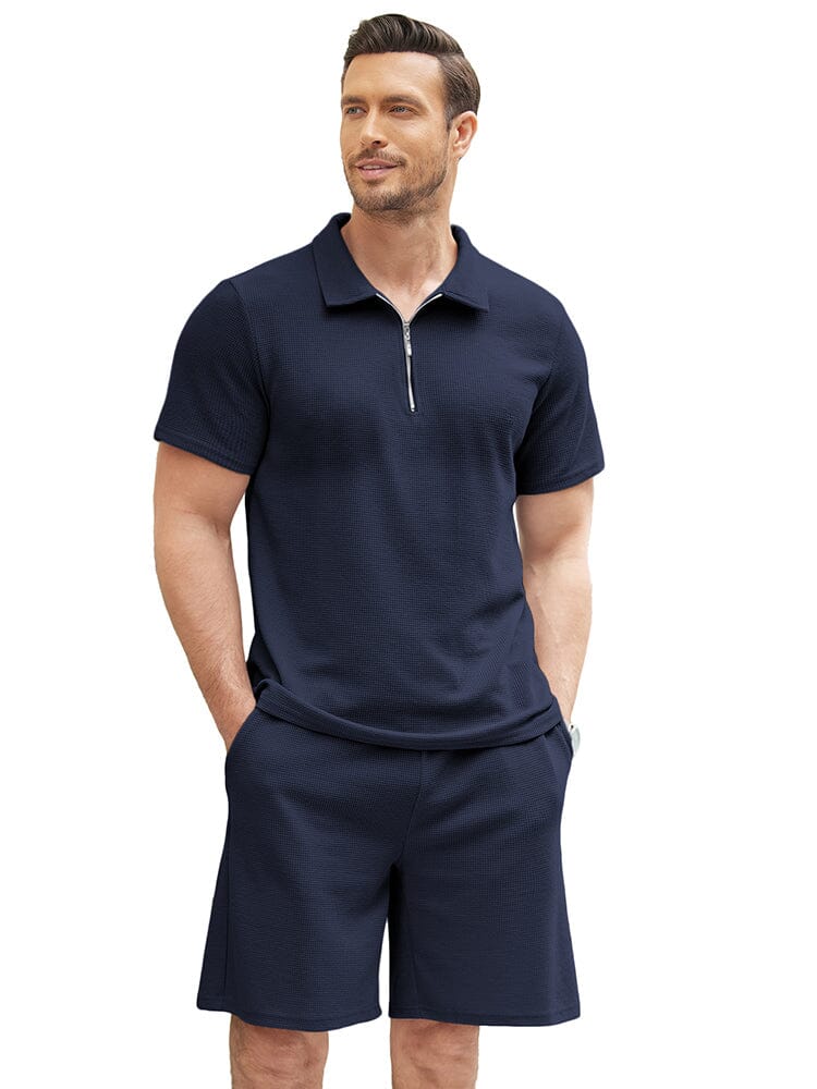 Casual 2 Teil Polo Set