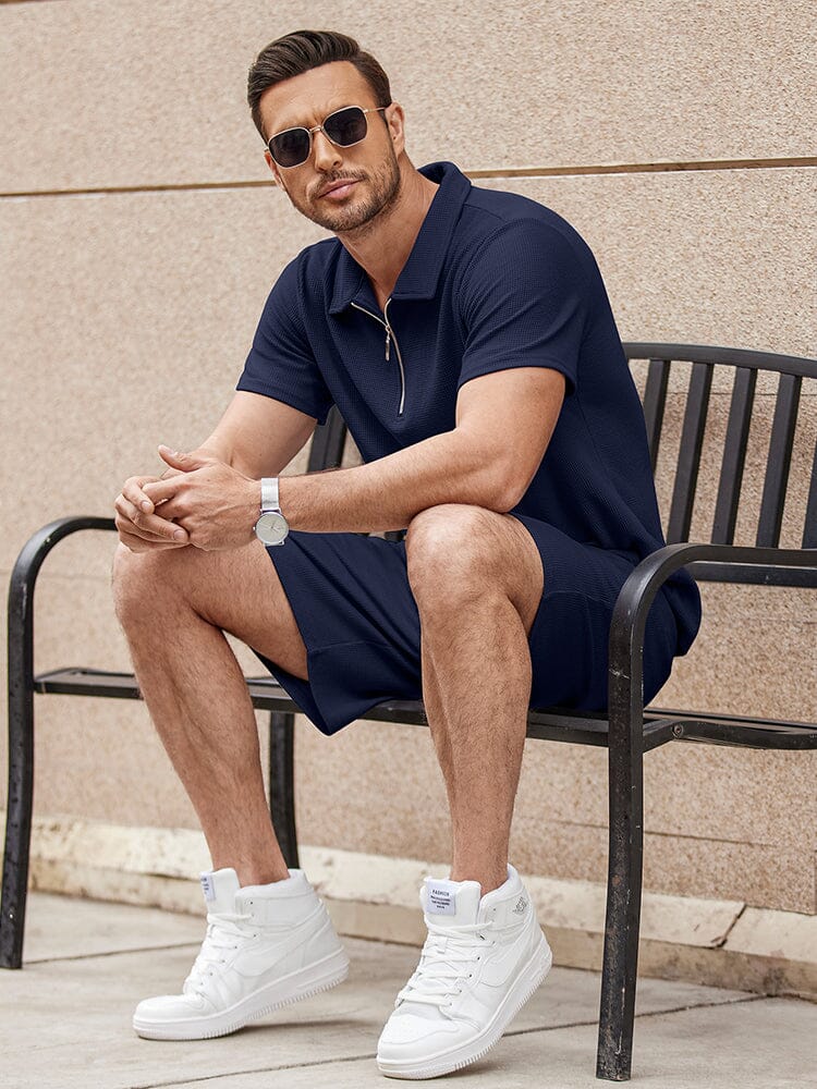 Casual 2 Teil Polo Set