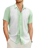 Contrast Stripe Bowling Hemd