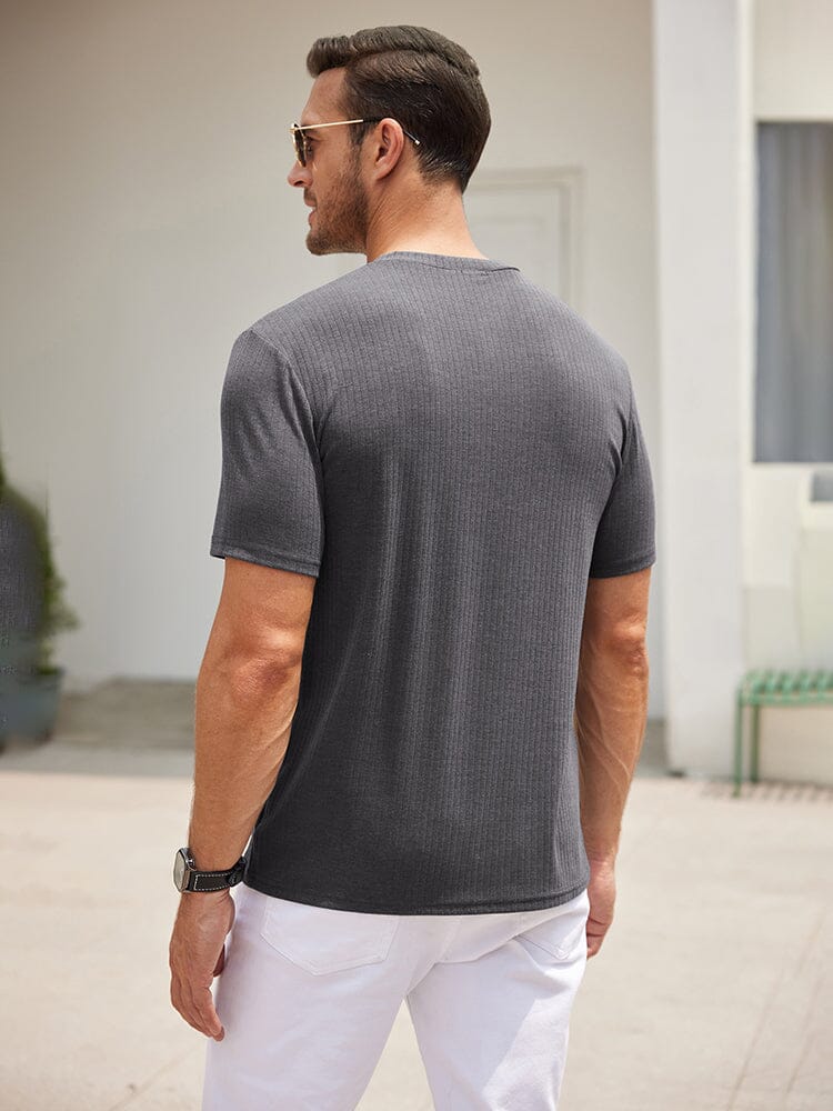 Casual 2-Pack Stretch Ribbed Hemden