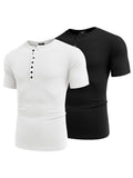 Casual 2-Pack Stretch Ribbed Hemden