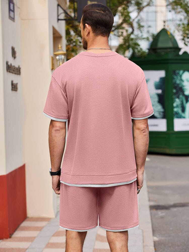 Athletisch Gym Kurz Ärmel Sport Set