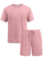 Athletisch Gym Kurz Ärmel Sport Set