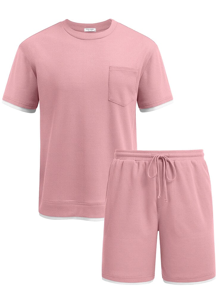 Athletisch Gym Kurz Ärmel Sport Set