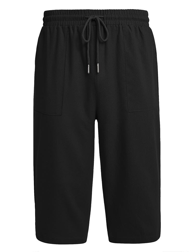 Casual Leinen 3/4 Strand Yoga Shorts