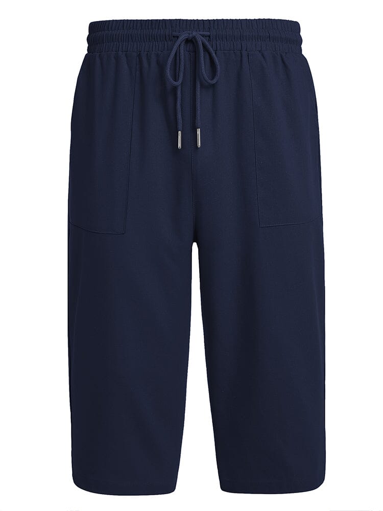 Casual Leinen 3/4 Strand Yoga Shorts
