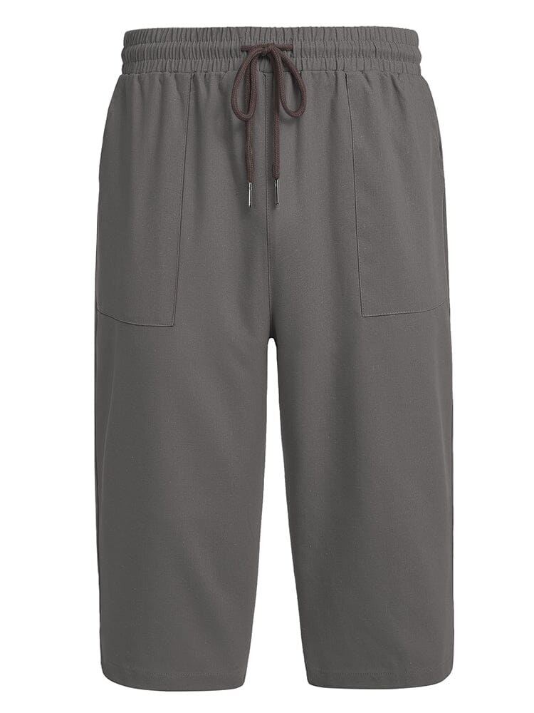Casual Leinen 3/4 Strand Yoga Shorts