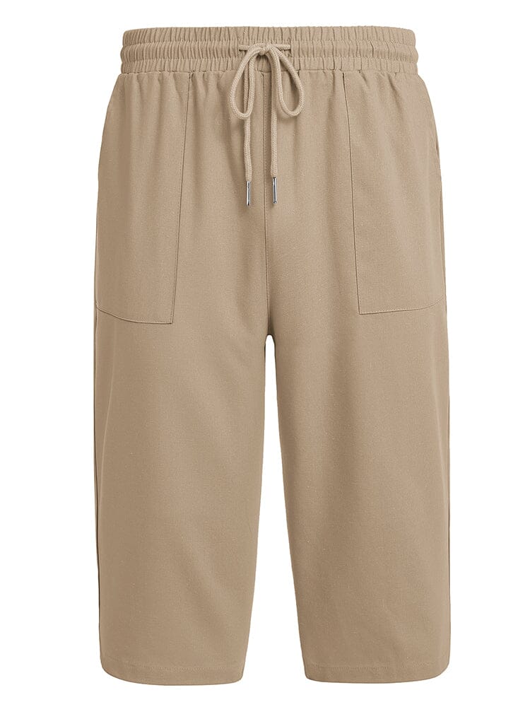 Casual Leinen 3/4 Strand Yoga Shorts