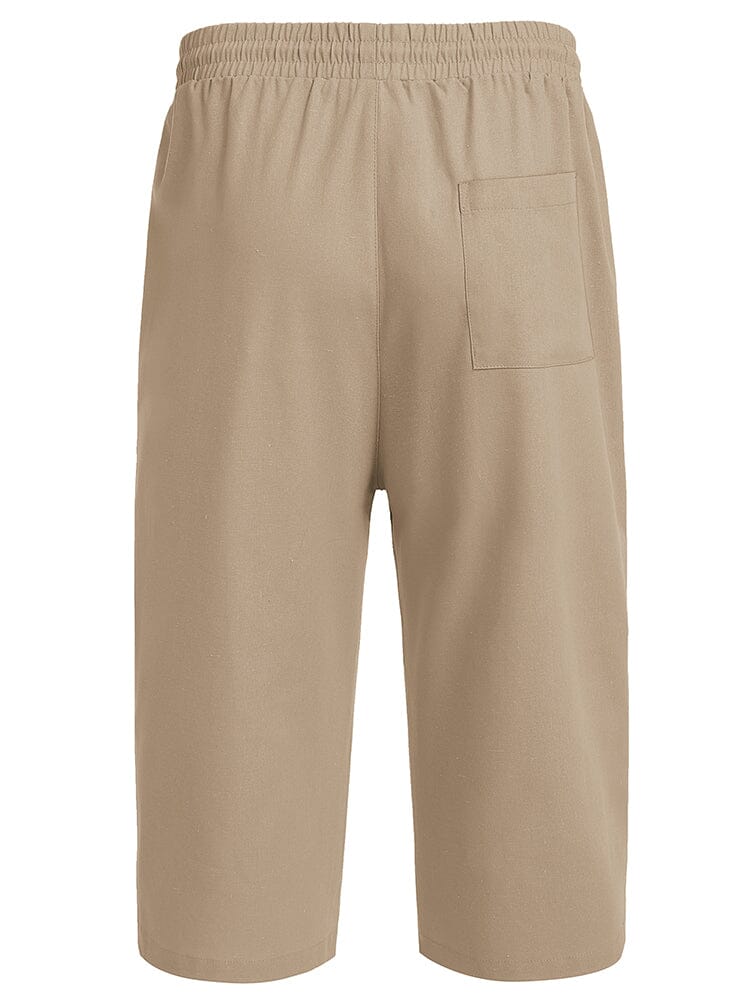 Casual Leinen 3/4 Strand Yoga Shorts