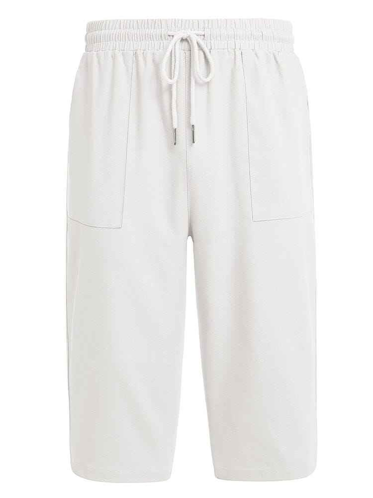 Casual Leinen 3/4 Strand Yoga Shorts