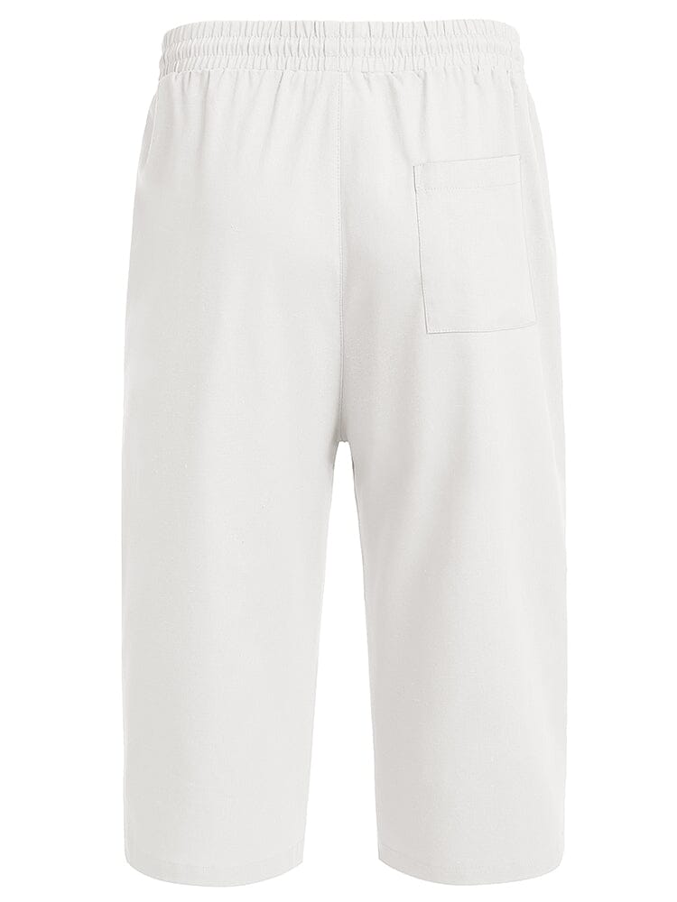 Casual Leinen 3/4 Strand Yoga Shorts