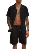 Casual Atmungsaktive Leinen Hemd Sets