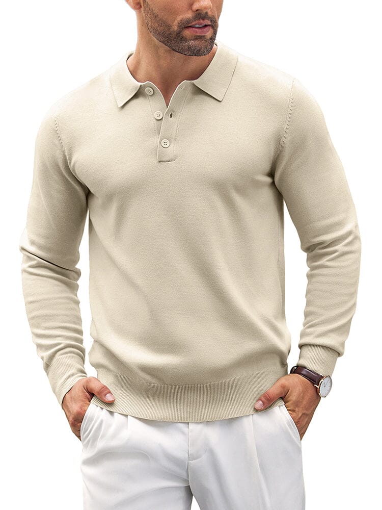 Casual Strick Polo Hemden