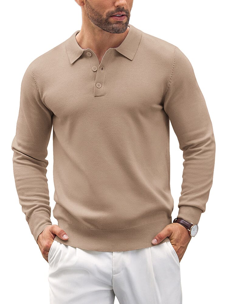 Casual Strick Polo Hemden