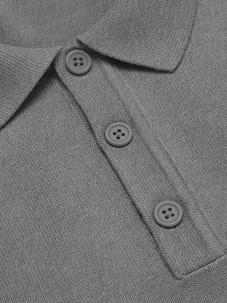Casual Strick Polo Hemden