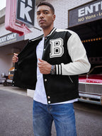 Stylish Letter Baseball Varsity Jacken