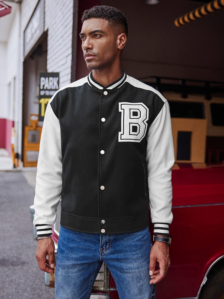 Stylish Letter Baseball Varsity Jacken