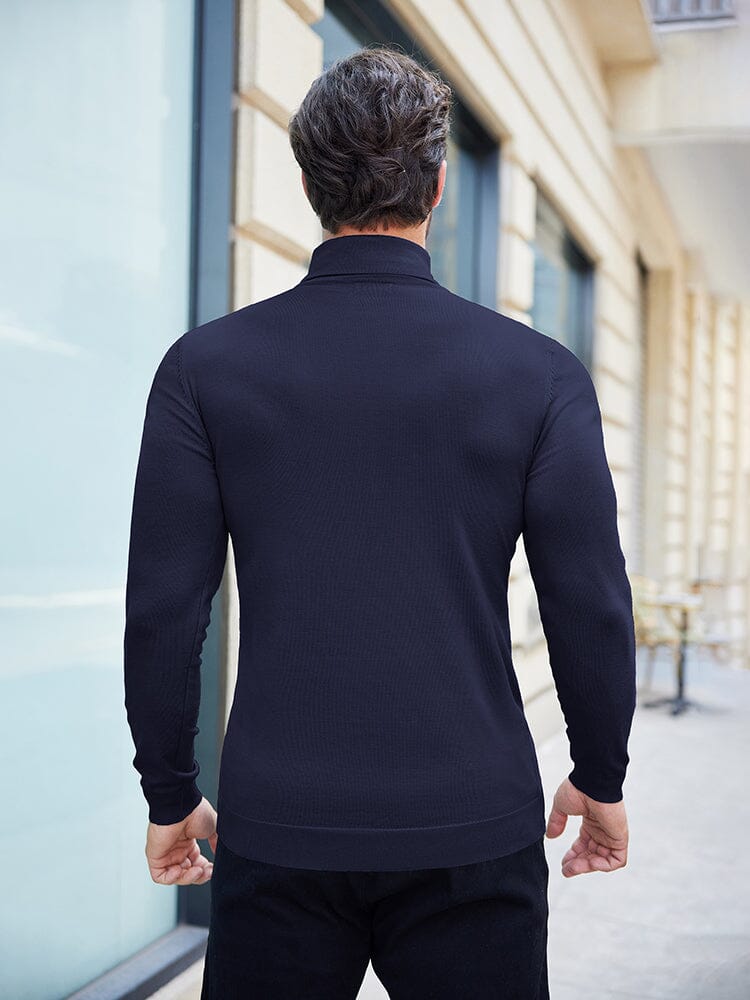 Basic Slim Fit Turtleneck Sweater