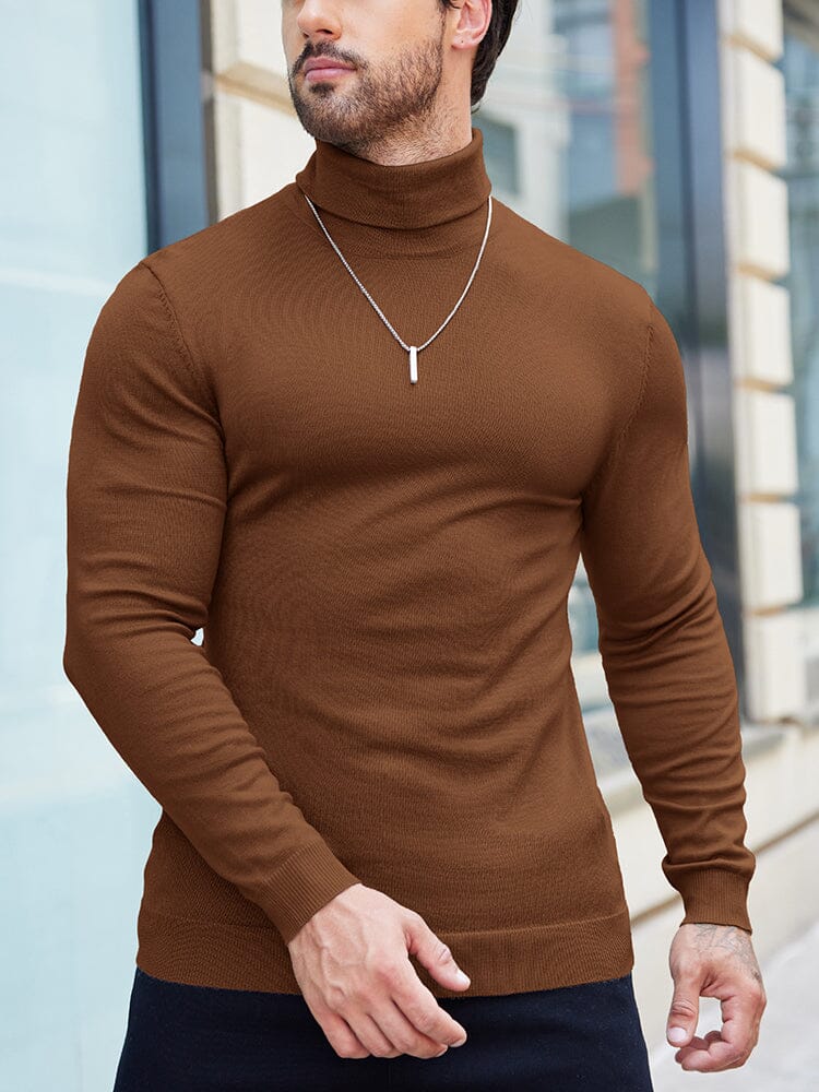 Basic Slim Fit Turtleneck Sweater