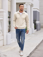 Casual Corduroy Polo Kragen Pullover (US Only)