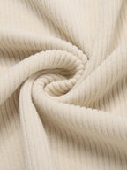 Casual Corduroy Polo Kragen Pullover (US Only)