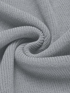 Klassisch Henley Kragen Strick Pullover