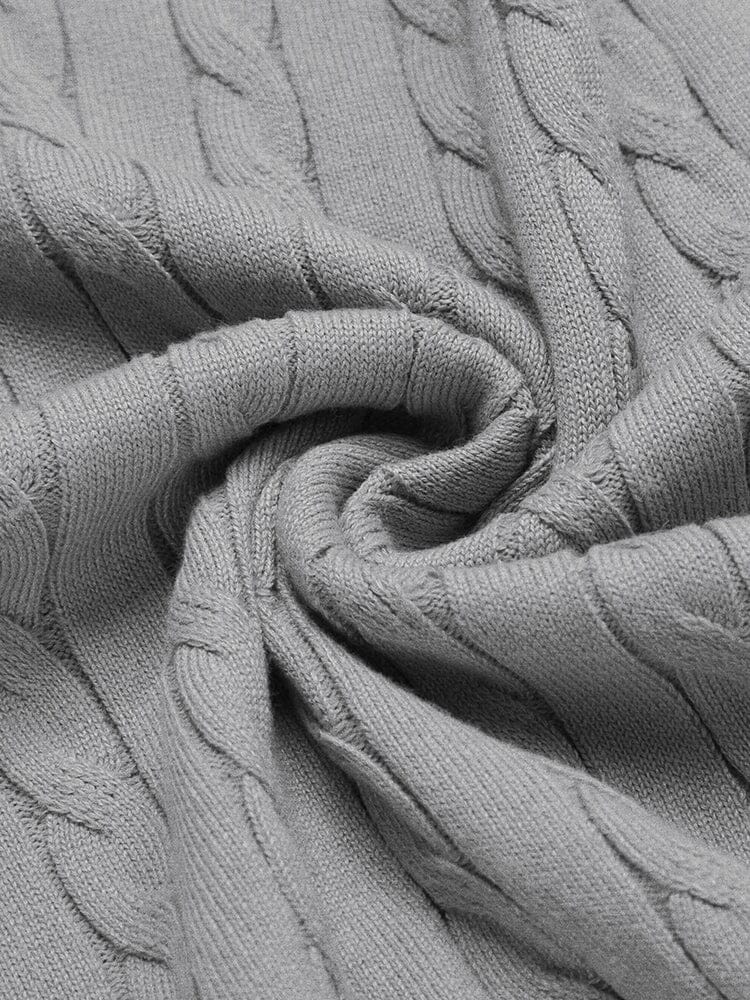 Klassisch Cable Strick Pullover