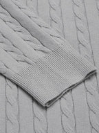 Klassisch Cable Strick Pullover