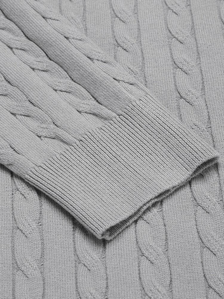 Klassisch Cable Strick Pullover