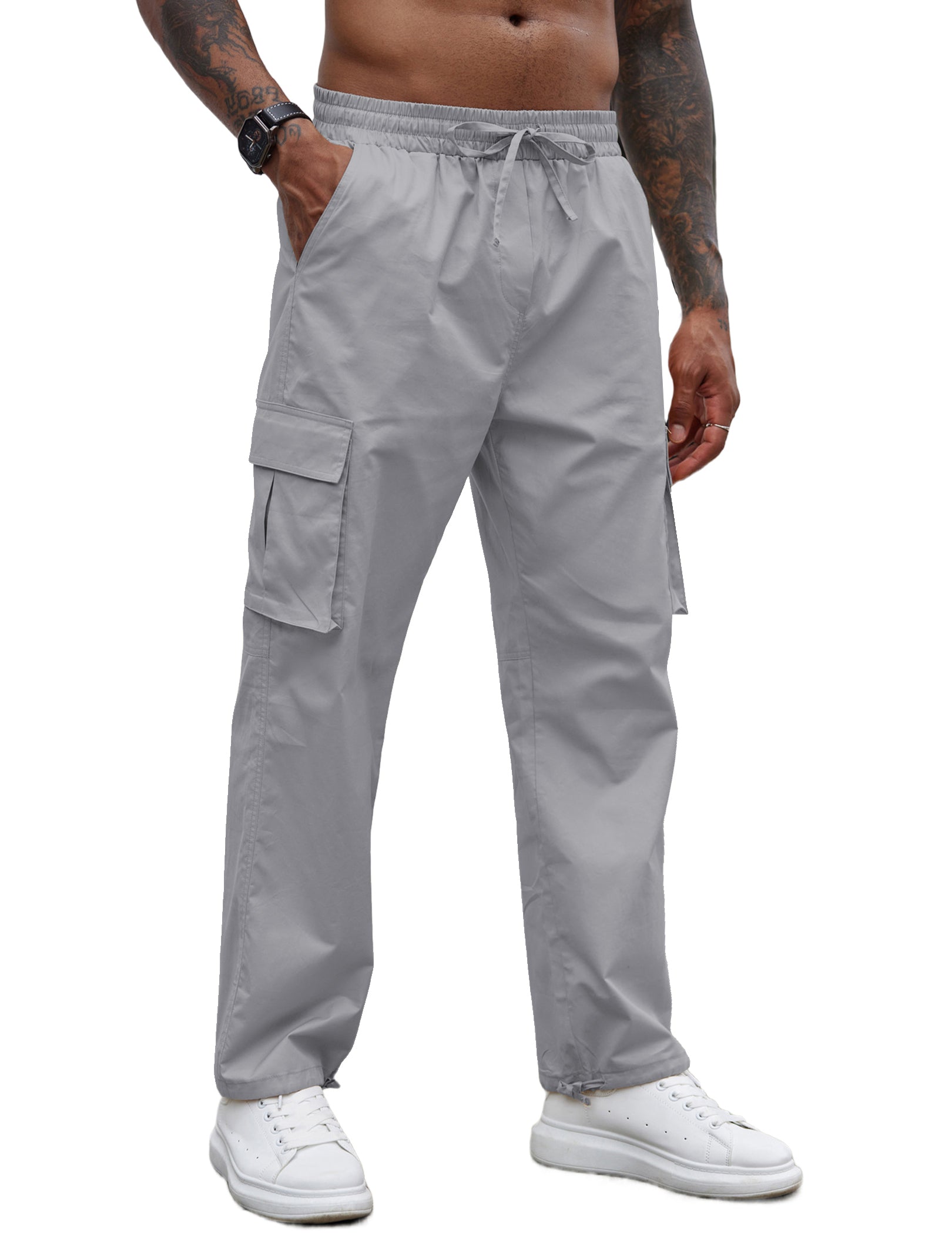 Casual Klassisch 100% Baumwolle Cargo Hose