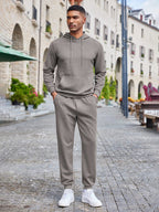 Waffle 2-Teil Hoodie Jogging Set