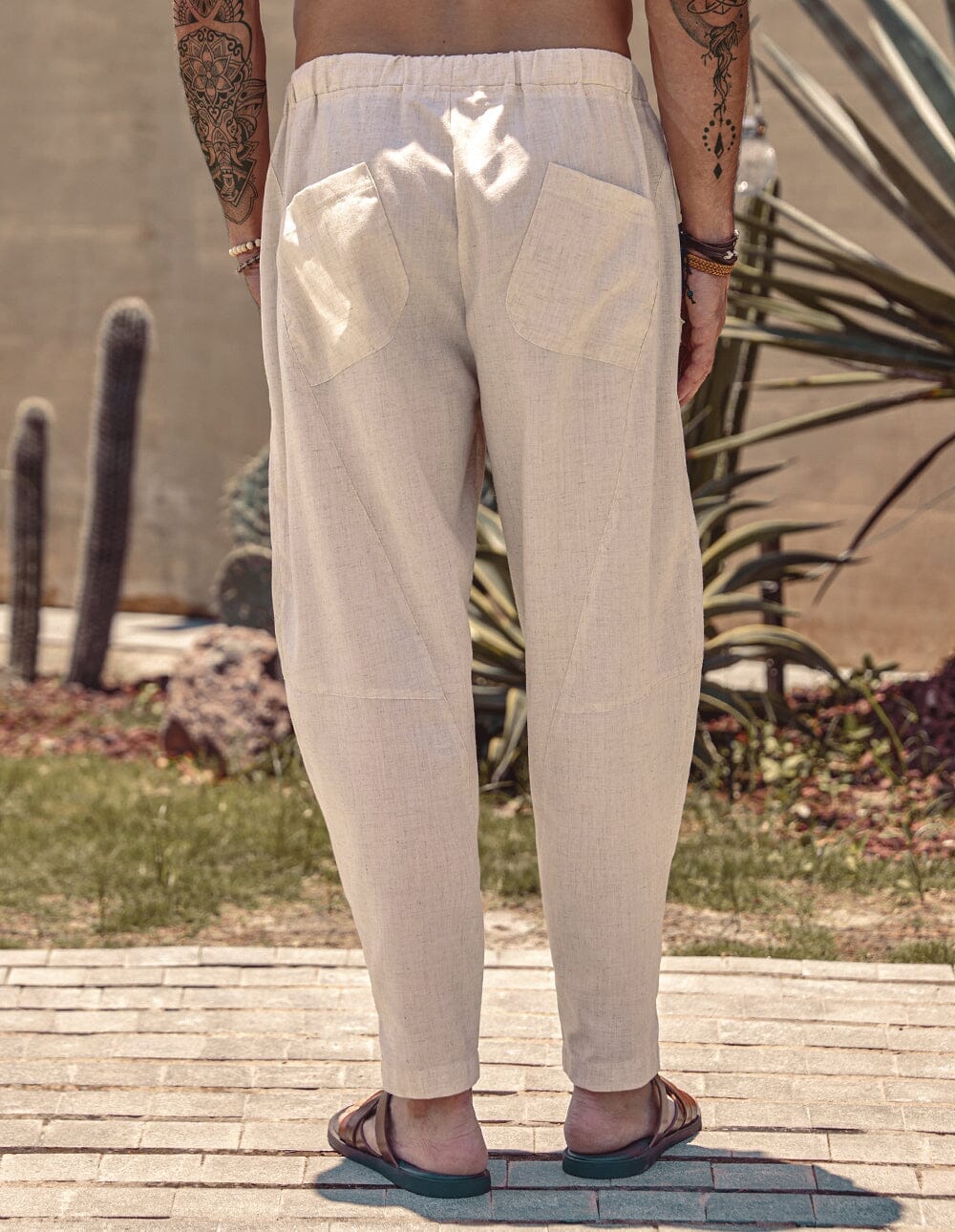 Leinen Stil Strand Hose