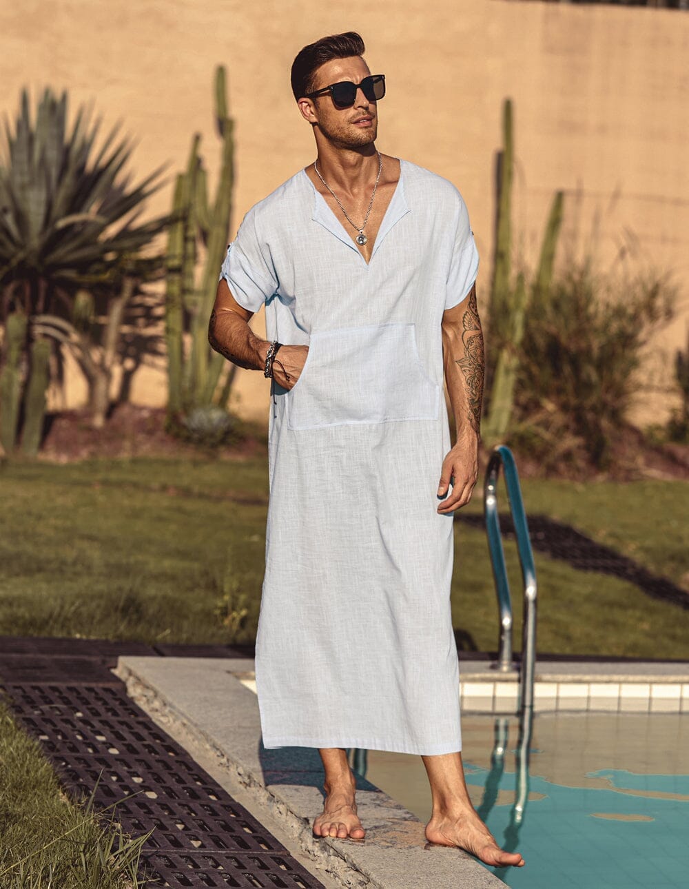 V-Neck Lang Gown