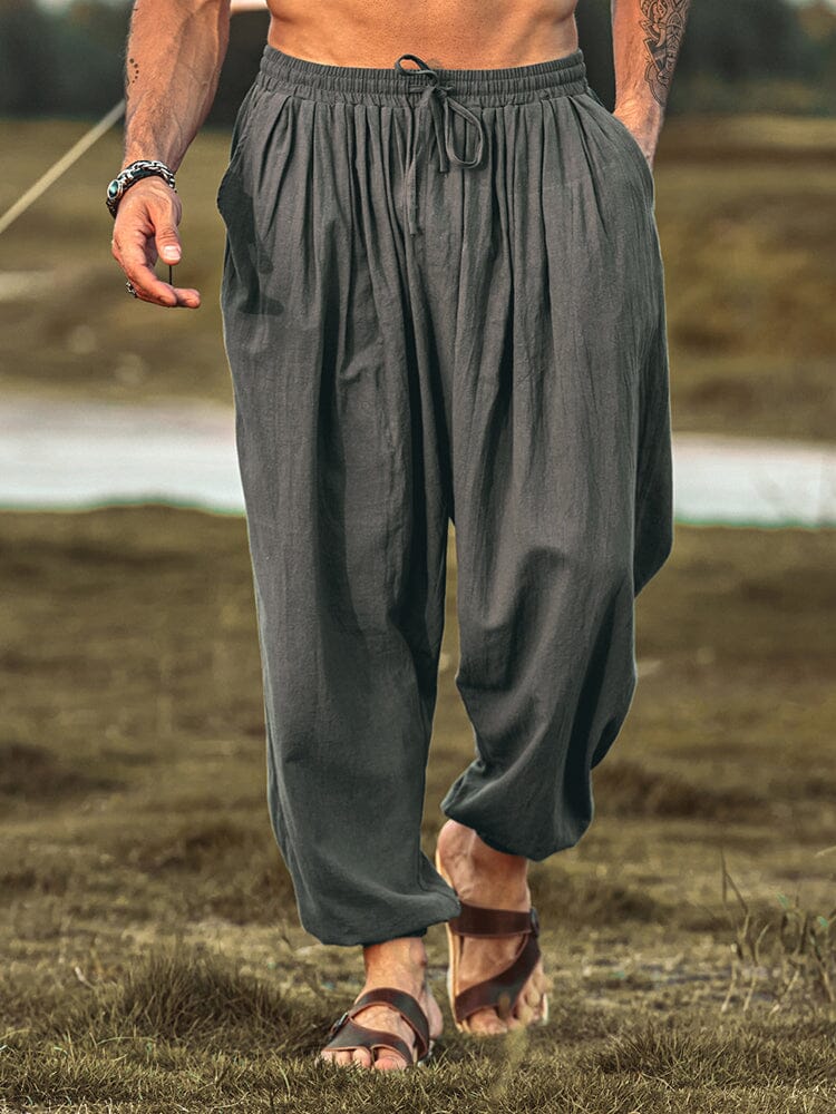 Lockere Fit Leinen Stil Hippie Hose