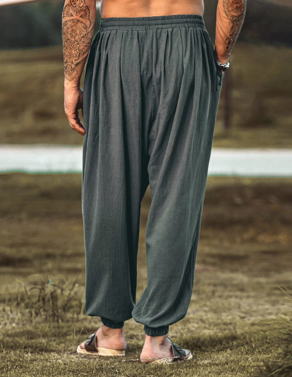 Lockere Fit Leinen Stil Hippie Hose