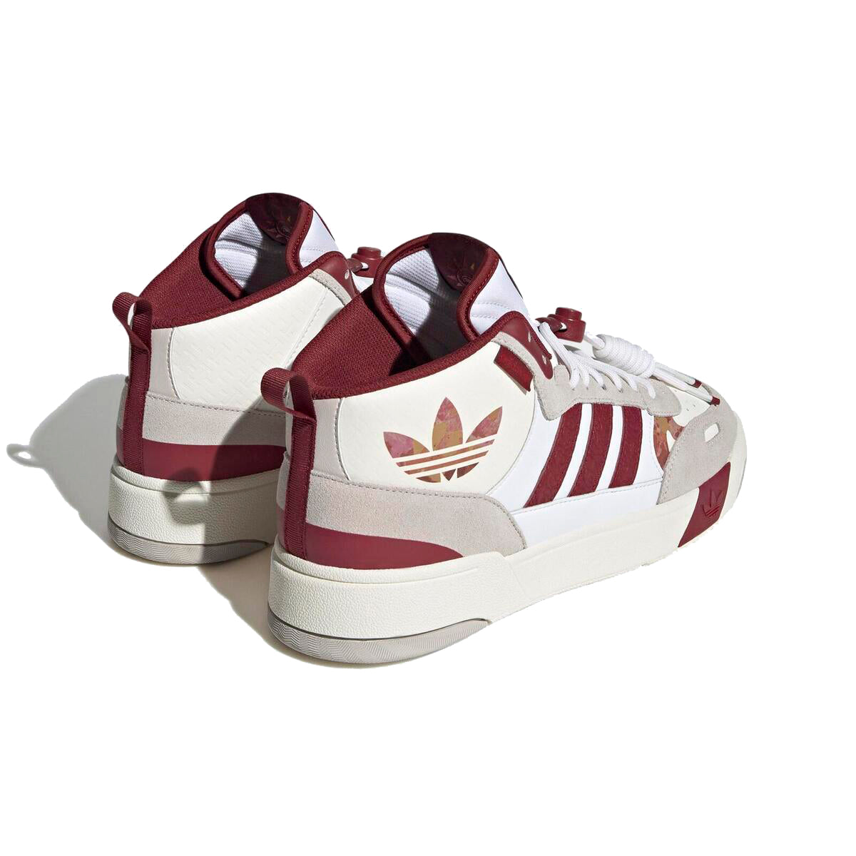 Adidas Post Up Schuhe Weiß und Bordeaux Herren Stil Basket Retro