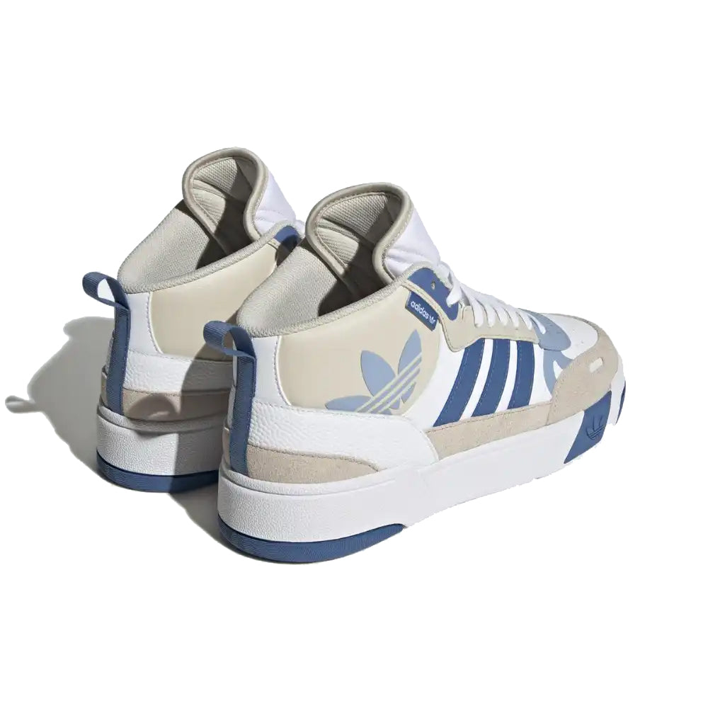 Adidas Post Up Sneaker Weiß und Blau Royal Herren Stil Basket Retro
