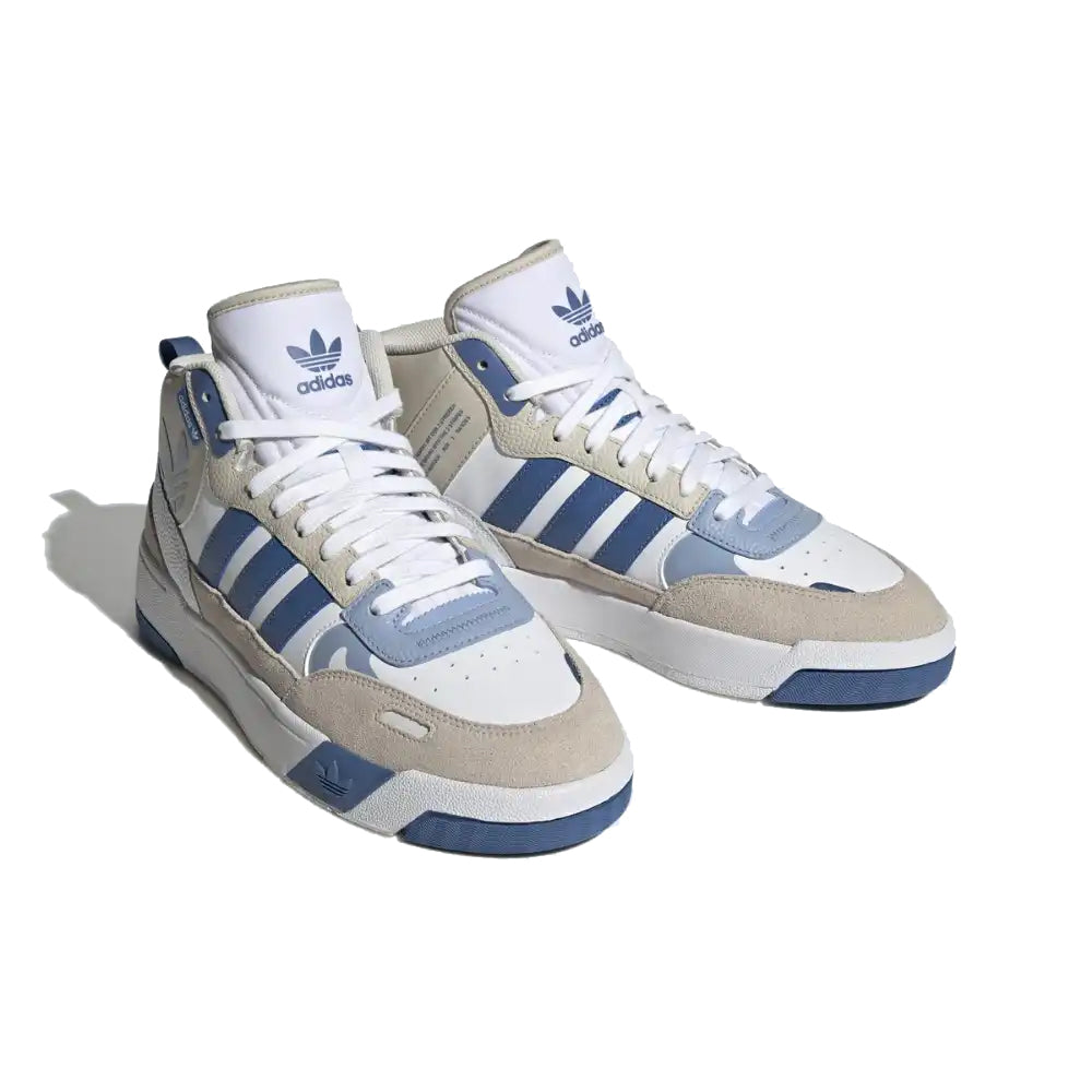 Adidas Post Up Sneaker Weiß und Blau Royal Herren Stil Basket Retro