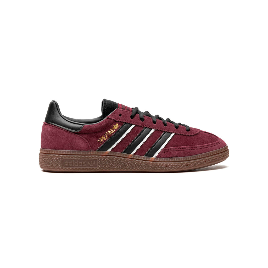 Adidas Handball Spezial Schuhe Bordeaux und Schwarz mit Sohle Gum Herren Retro